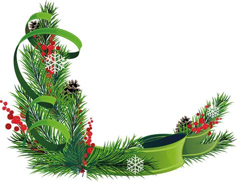Png Graphic And Clip Christmas Corner Border Clipart Transparent | Images and Photos finder