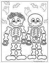 30 Skeleton Coloring Pages Free PDF Printables sketch template