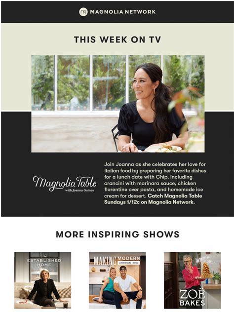 Magnolia Email Newsletters: Shop Sales, Discounts, and Coupon Codes