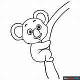 Koala Coloring Page  Easy Drawing Guides sketch template