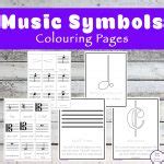 Music Symbols Colouring Pages - Simple Living. Creative Learning