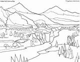 National Park Coloring Pages At GetDrawings  Free download sketch template