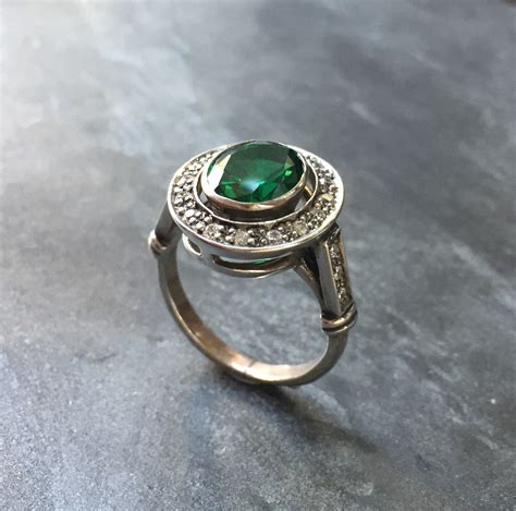 Emerald Ring Antique Ring Vintage Ring Antique Emerald