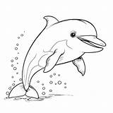 Dolphin Template Kids Animal Templates Coloring Easy Outline Drawing  sketch template