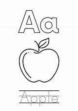 Preschool Letter A Coloring Worksheets Pages sketch template