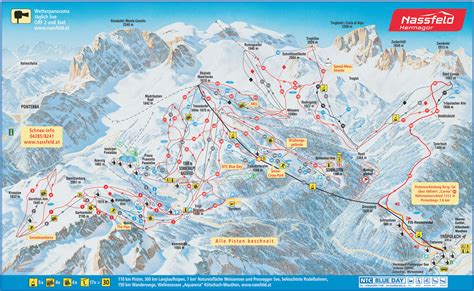 Nassfeld - Hermagor Piste Map | trails & marked ski runs | SNO