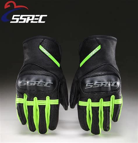 Motorcycle Gloves Touch Screen Leather Electric Bike Glove Man Cycling ...