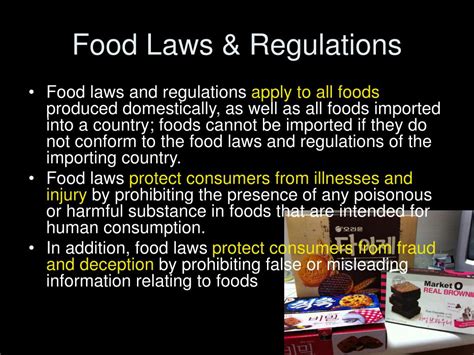 PPT - Food Regulations & Standards PowerPoint Presentation, free ...