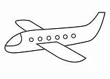 Simple Airplane Coloring Page  Free Printable Pages sketch template