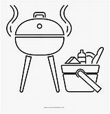 Barbecue Coloring Page  Cartoon Free Transparent Clipart ClipartKey sketch template