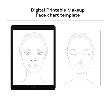 Makeup Artist Face Chart Template | Makeupview.co