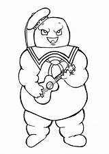 Ghostbusters Stay Puft Marshmallow Man Coloring Pages Sketch Page sketch template