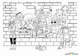 Subway Surfers Characters  Coloring Pages For Kids sketch template