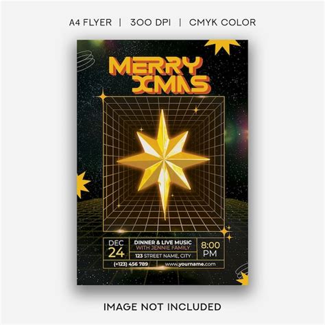 Premium PSD | Merry Christmas Flyer Template