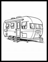 20 Free Printable RV & Camper Coloring Pages For All Ages sketch template