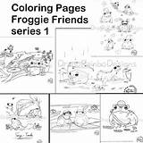 Coloring Pages Froggy Friends Series 1 Book Page  Etsy sketch template