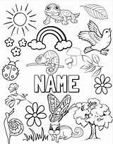 EDITABLE Custom Coloring Pages Name Page Personalized  sketch template