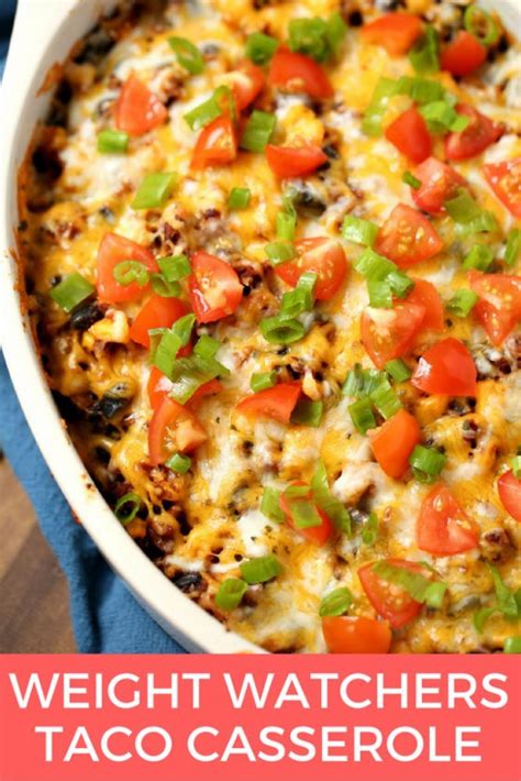 Weight watchers taco casserole – Artofit