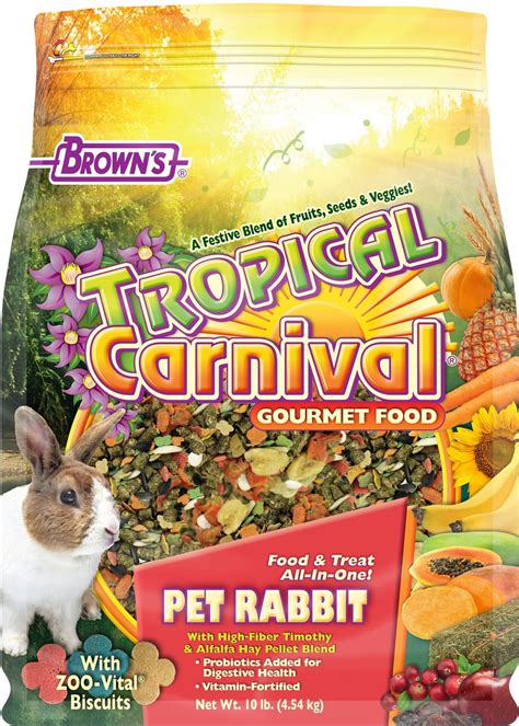 Brown's Tropical Carnival Rabbit Food, 10-lb bag - Chewy.com