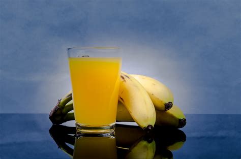 Banana Juice In Glass Free Stock Photo - Public Domain Pictures