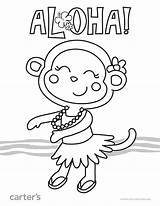 Luau Themed Coloring Pages sketch template
