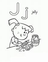 Letter J Is For Jelly coloring Page  Download Print Or Color Online sketch template