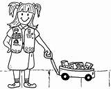 Girl Scout Brownie Coloring Pages At GetDrawings  Free Download sketch template