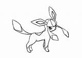 Printable Coloring Pages Pokemon Snow Glaceon sketch template