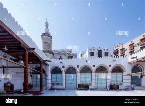 interior of al-Shafi'i mosque, Al-Balad, the historical area of Jeddah,, Saudi Arabia Stock ...