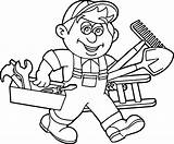 Carpenter Tools Coloring Pages Page 1  Line17QQcom Home sketch template
