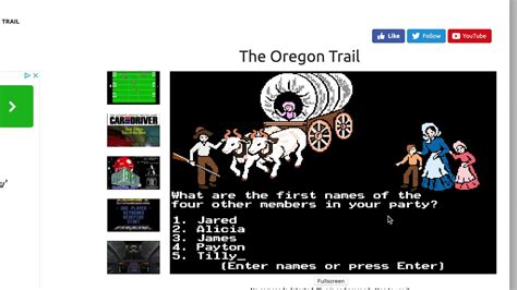 How to Play the Oregon Trail Video Game - YouTube