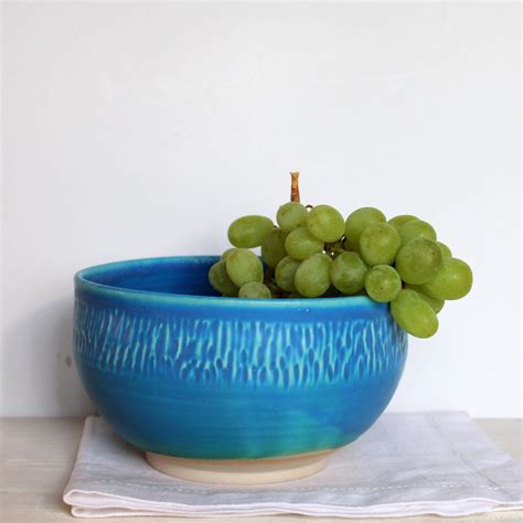 Stoneware bowl, Blue ceramic bowl in 2020 (With images) | Ceramic bowls ...