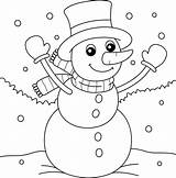 Snowman Christmas Coloring Page For Kids 8822905 Vector Art At Vecteezy sketch template