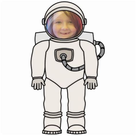 Cute Cartoon Astronaut Photo Costume Template | Zazzle