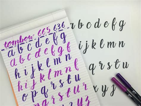 DIY Hand lettering practice worksheets (tutorial on how you can make ...