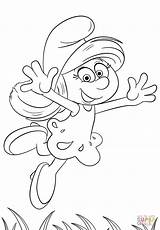 Smurfette From Smurfs The Lost Village coloring Page  Free Printable sketch template