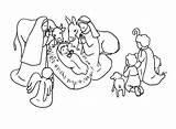 Christmas Nativity Scene coloring Page To Download  Coloring sketch template