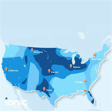 Water Hardness Maps | Pure2O - The Reach & Wash System