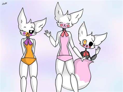 Fnaf:Lolbit,Funtime Foxy and Mangle -.- by Lili-009 on DeviantArt