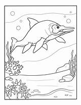 Sea Animals Coloring Sheets  Free Printable Dinosaur Pictures To Color sketch template