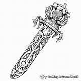 Sword Coloring Pages  Free & Printable sketch template