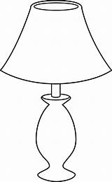 Lamp Cartoon Coloring Page Pages sketch template