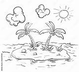 Island Coloring Pages sketch template