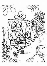 Bob Esponja Em Casa para colorir  Imprimir Desenhos sketch template