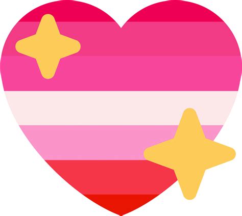 Heart Emoji Lesbian Flag Clipart - Full Size Clipart (#1629515) - PinClipart