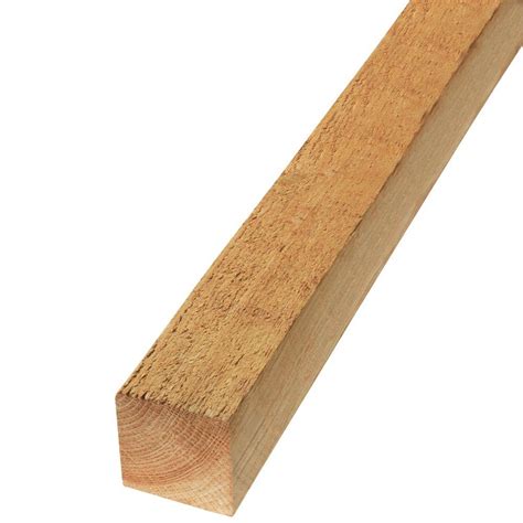 4 in. x 4 in. x 8 ft. Standard and Better Green Cedar Lumber-38848 ...