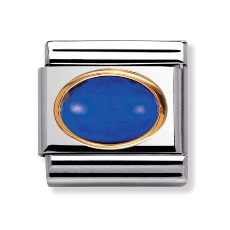 Nomination Steel, 18ct Gold & Lapis Lazuli September Birthstone Charm | John Greed Jewellery ...