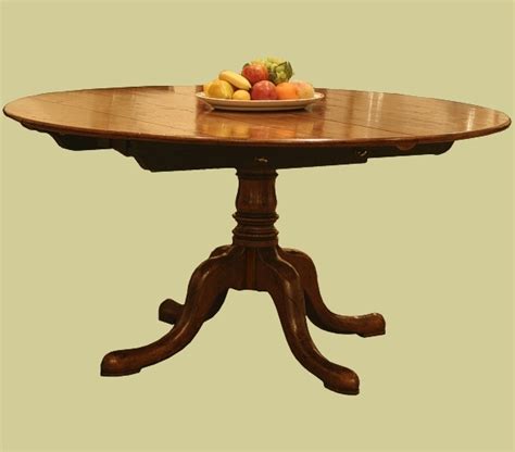 Extended Pedestal Table & Ladderback Chairs in Farmhouse