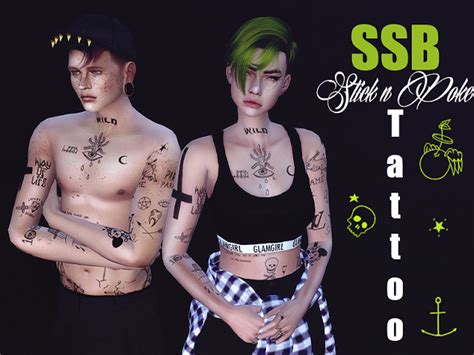 Sims 4 CC's - The Best: Tattoos by savagesimbaby | Sims 4 tattoos, Sims ...