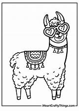 Llama Coloring Pages sketch template